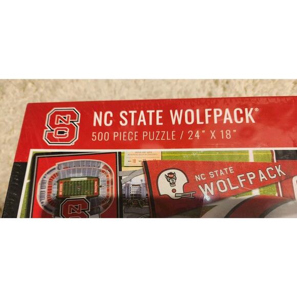 NC State Wolfpack Football 500 Piece Jigsaw Puzzle 24x18 NEW SEALED - Picture 6 of 6